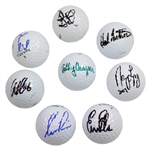 Els, Price, Casper, Sutton, Duval, Lopez Signed Golf Balls JSA ALOA