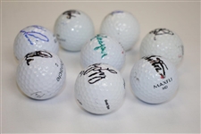 Els, Price, Casper, Sutton, Duval, Lopez Signed Golf Balls JSA ALOA