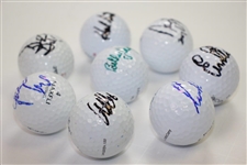 Els, Price, Casper, Sutton, Duval, Lopez Signed Golf Balls JSA ALOA