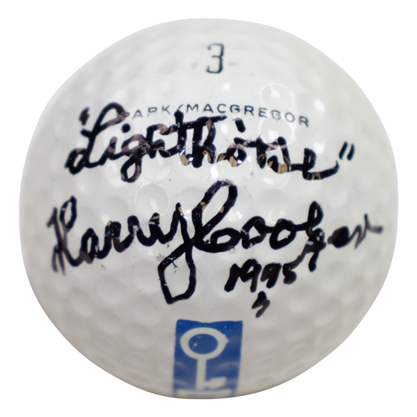 Harry "Lighthorse" Cooper Signed MacGregor Logo Golf Ball with 1995 JSA ALOA