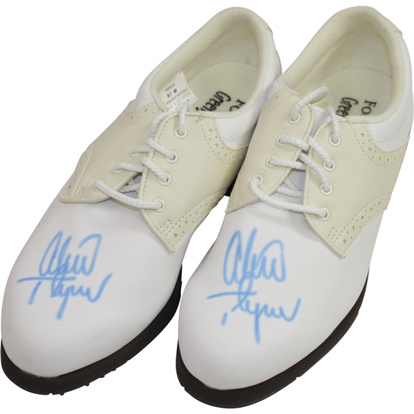 Lexi Thompson Signed Pair of Footjoy Golf Shoes - Both Signed - Both JSA Certs
