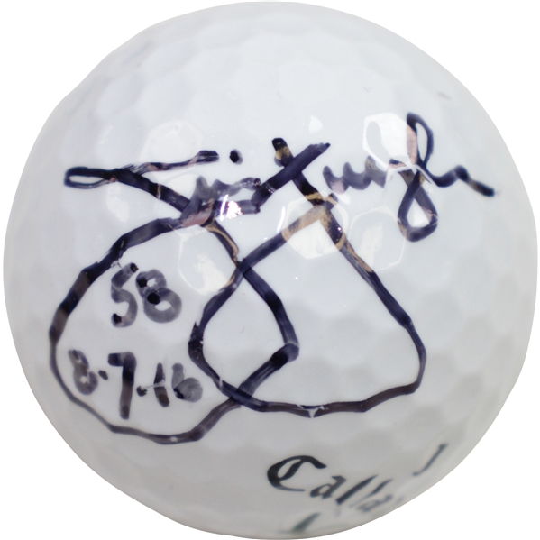 Jim Furyk Signed Callaway Golf Ball with 58 & the date 8.7.16 JSA #Q17824