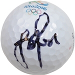 Justin Rose Signed 2016 Rio Olympics Logo Golf Ball JSA #S97265