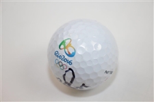 Justin Rose Signed 2016 Rio Olympics Logo Golf Ball JSA #S97265