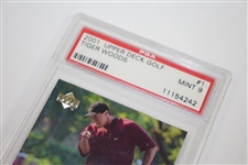 2001 Tiger Woods Upper Deck PGA Tour Golf Card Mint 9 #11154242
