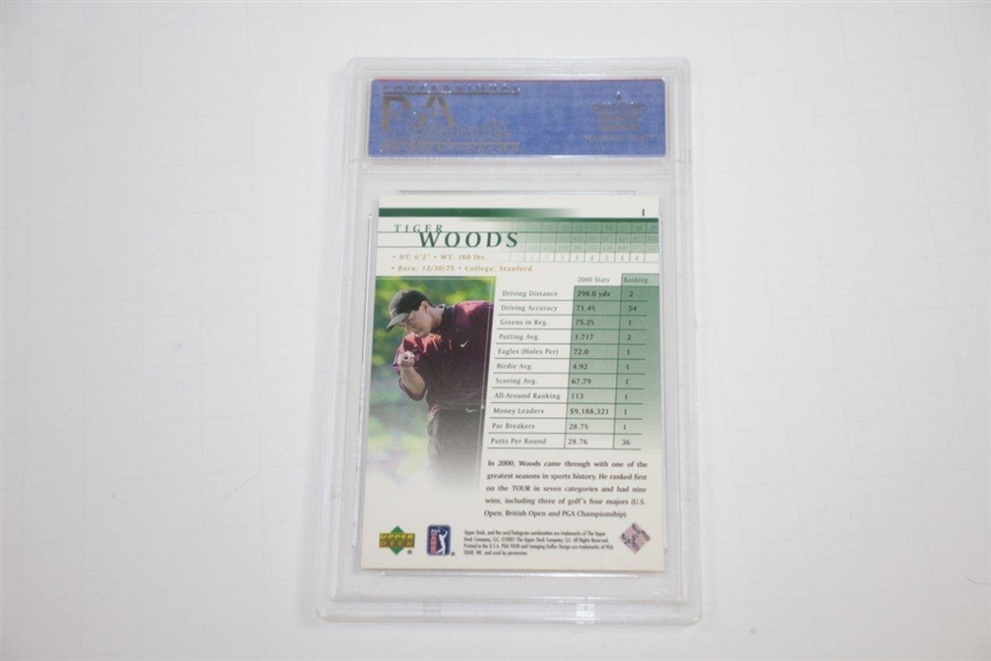 2001 Tiger Woods Upper Deck PGA Tour Golf Card Mint 9 #11154242