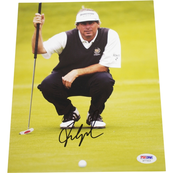 Fred Couples Signed 8x10 Color Photo 'Lining Up Putt' PSA/DNA #G77310