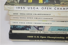 1955, 1963, 1965(x2), 1968, & 1969(x3) US Open Championship Official Programs
