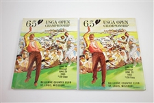1955, 1963, 1965(x2), 1968, & 1969(x3) US Open Championship Official Programs