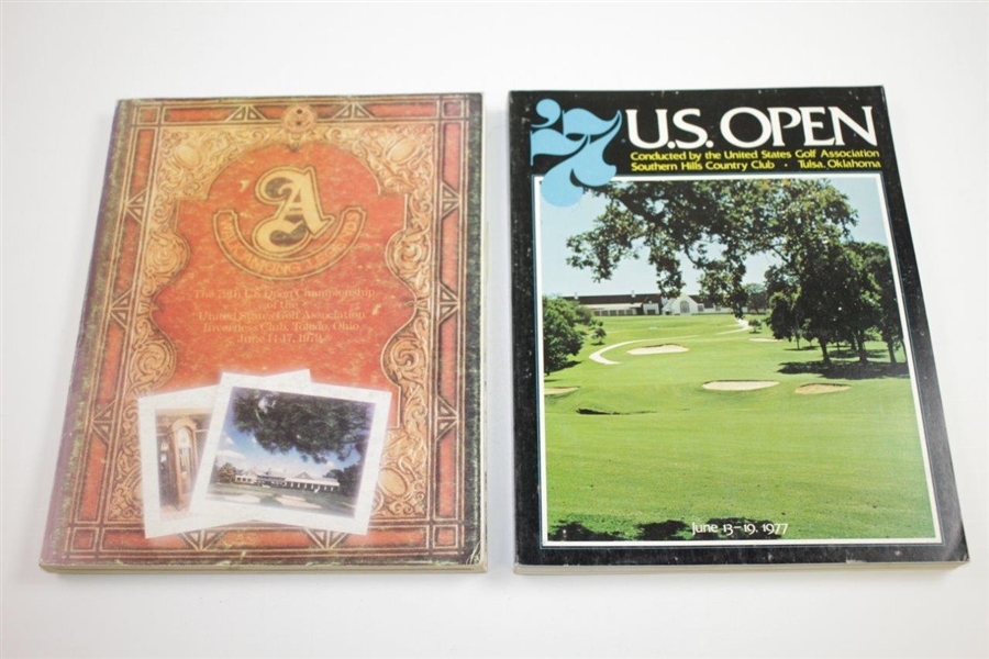 1971, 1972, 1974, 1975, 1976, 1977, & 1979(x2) US Open Championship Official Programs