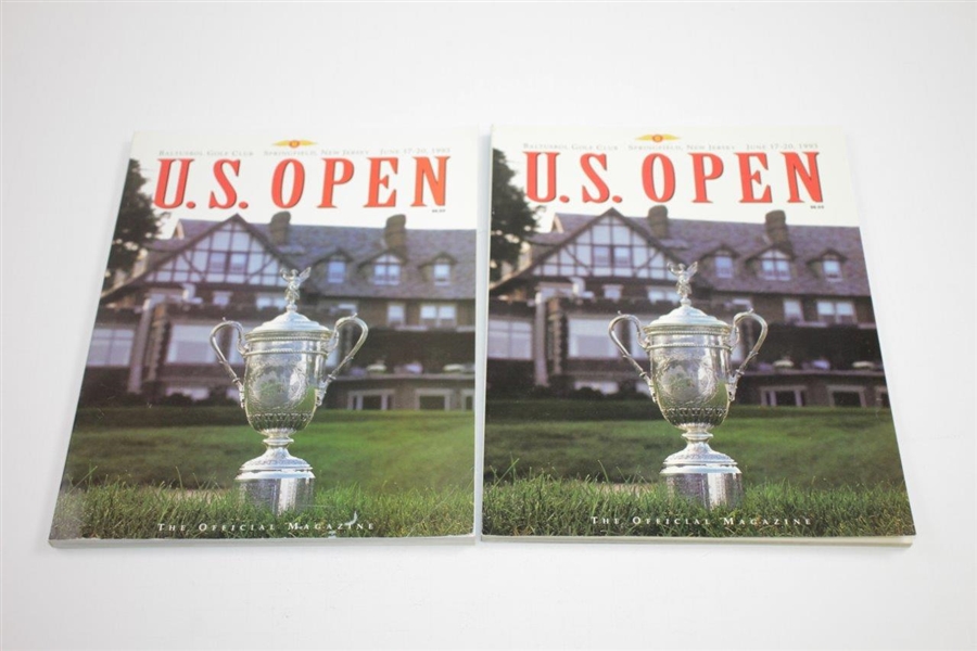 1990(x2), 1991(x2), 1992(x3), 1993(x2), 1994(x2), 1995-96, 1997(x4), 1998, 1999(x3) US Open Championship Official Programs