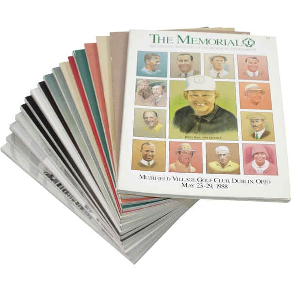 1988-1991, 1994-2000, 2001(x2), 2002-2005 The Memorial Tournament Official Programs