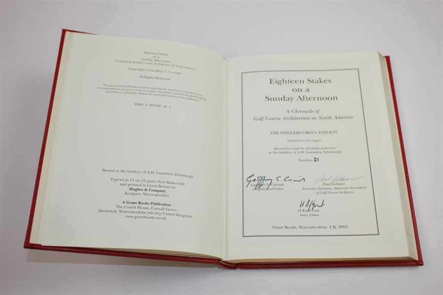 2002 'Eighteen Stakes on a Sunday Afternoon' Fiddlers Green Ltd Ed Copy 21/75 Signed by Authors