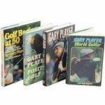Four(4) Gary Player Signed Books Begins at 50, Positive Golf, To Be The Best, & World Golfer JSA ALOA