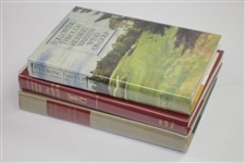 Three(3) Herbert Warren Wind Signed Books 'Following Through', Complete Golfer'(x2) JSA ALOA 