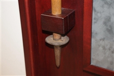 Walter Hagen's Personal Used Walking Stick/Seat in Custom Cherry Wood Display Tribute To 1924 PGA Win