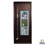 Hal Suttons Personal Used 1983 PGA Championship at Riviera Winning 3-Wood in Custom Cherry Wood Display