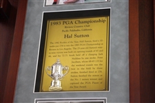 Hal Sutton's Personal Used 1983 PGA Championship at Riviera Winning 3-Wood in Custom Cherry Wood Display