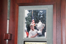 Hal Sutton's Personal Used 1983 PGA Championship at Riviera Winning 3-Wood in Custom Cherry Wood Display