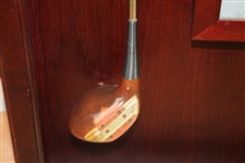 Hal Sutton's Personal Used 1983 PGA Championship at Riviera Winning 3-Wood in Custom Cherry Wood Display