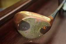 Hal Sutton's Personal Used 1983 PGA Championship at Riviera Winning 3-Wood in Custom Cherry Wood Display