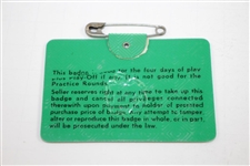 1968 Masters Tournament Series Badge #27078 - Bob Goalby Winner