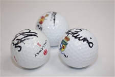 Trevino, Rogers, & Curtis OPEN Champs Signed on Course Won Logo Golf Balls JSA ALOA