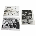 Three Billy Casper Signed 1950-60s Wire Photos JSA ALOA