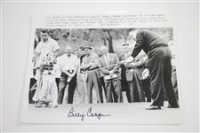 Three Billy Casper Signed 1950-60's Wire Photos JSA ALOA