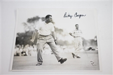 Three Billy Casper Signed 1950-60's Wire Photos JSA ALOA