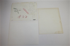 Three Billy Casper Signed 1950-60's Wire Photos JSA ALOA