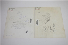 Two Ken Venturi Signed 1958 & 1959 Chicago Open Wins Wire Photos JSA ALOA