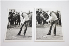 Five Images of Doug Sanders by Frank Gardner with Signed 3x5 JSA ALOA