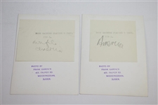 Five Images of Doug Sanders by Frank Gardner with Signed 3x5 JSA ALOA
