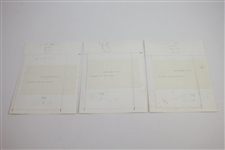 Five Images of Doug Sanders by Frank Gardner with Signed 3x5 JSA ALOA