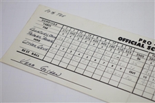1965 Los Angeles Open Pro-Am Official Scorecard with Arnold Palmer and Gene Littler 