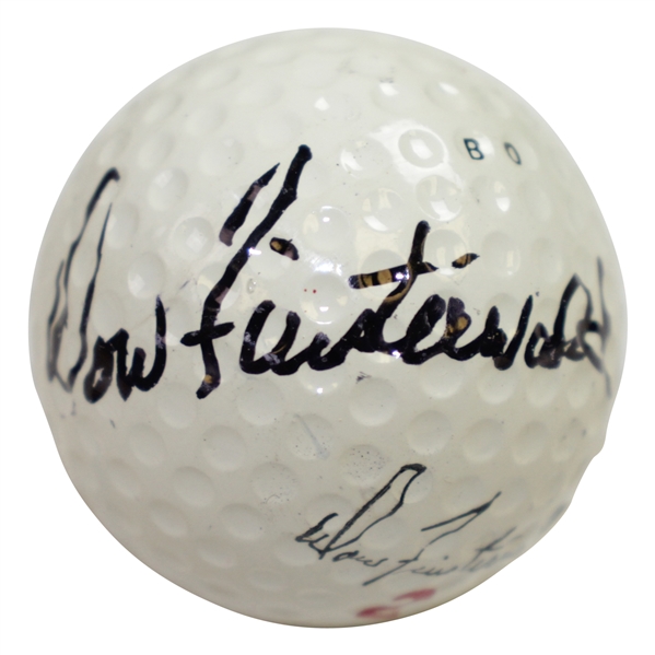 Dow Finsterwald Signed Dow Finsterwald Logo Golf Ball JSA ALOA