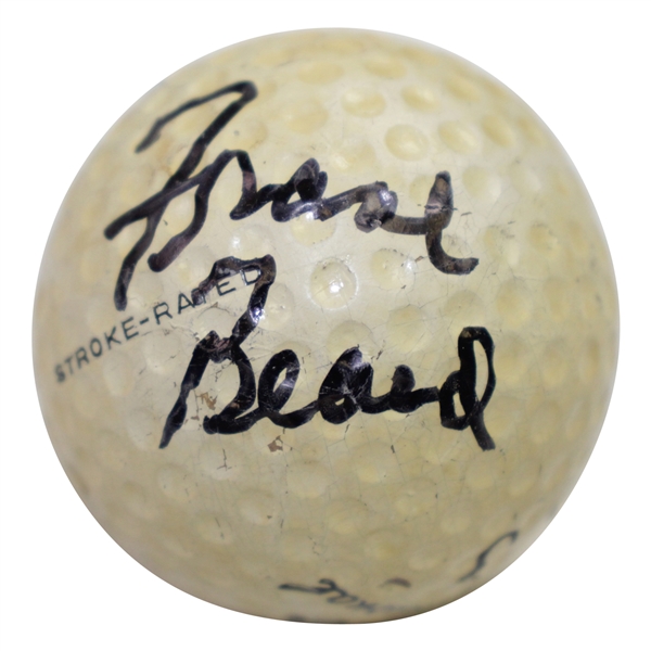 Frank Beard Signed 'Frank Beard' Model Golf Ball JSA ALOA