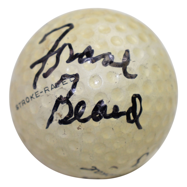 Frank Beard Signed Frank Beard Model Golf Ball JSA ALOA