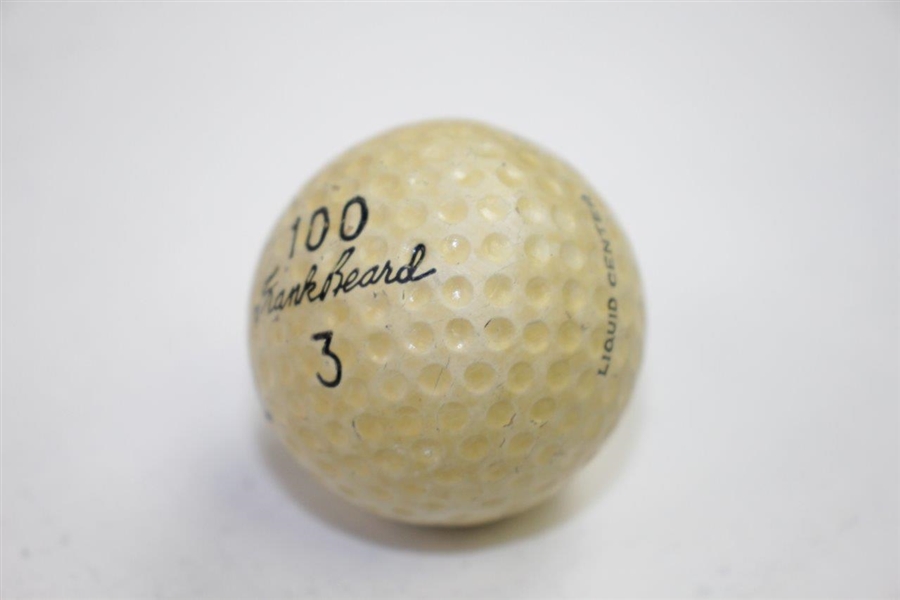 Frank Beard Signed 'Frank Beard' Model Golf Ball JSA ALOA