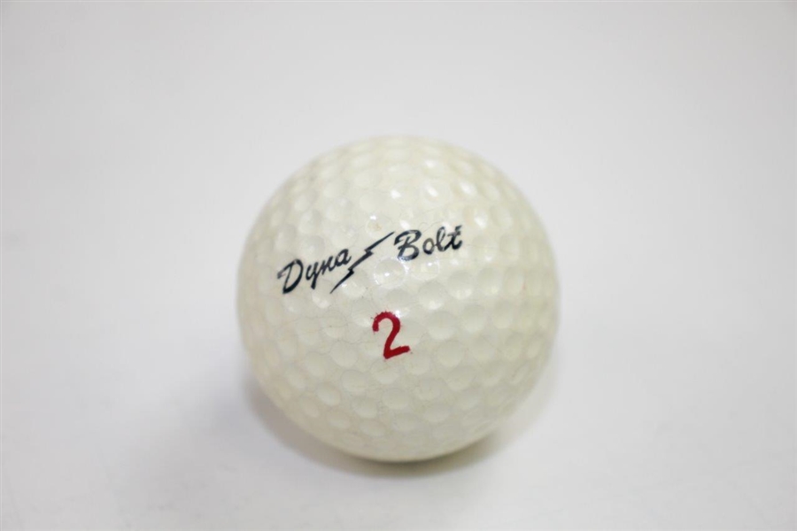 Tommy Bolt Signed ' Dyna Bolt' Logo Golf Ball JSA ALOA