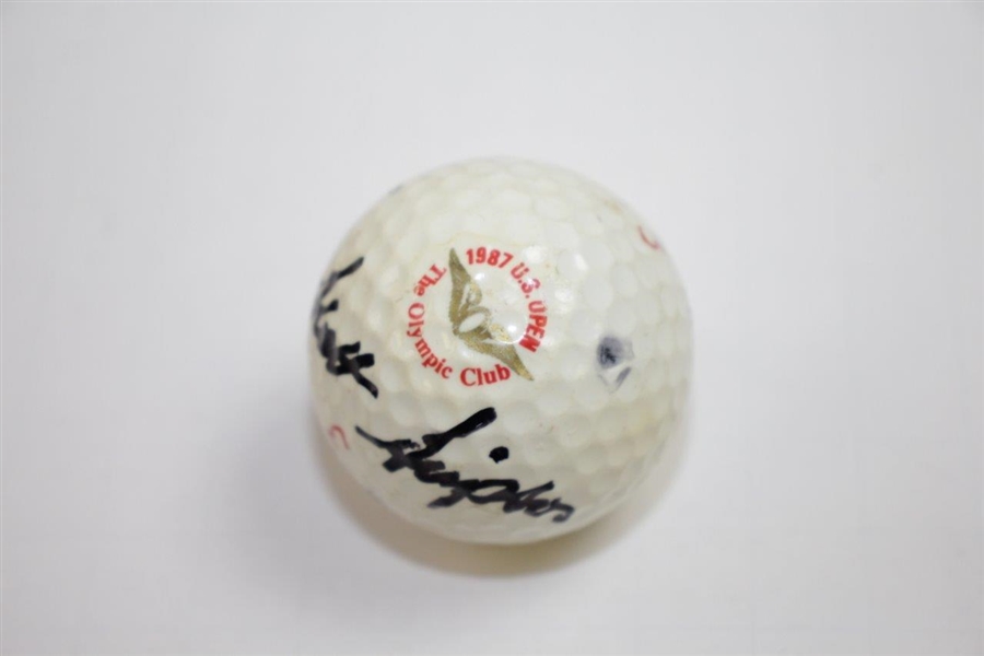 Scott Simpson Signed 1987 US Open at The Olympic Club Logo Golf Ball JSA ALOA