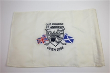 Jack Nicklaus Signed Course Flown Old Course St. Andrews 'OPEN 2005' Flag JSA ALOA