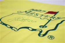 Jack Nicklaus Signed 2007 Masters Embroidered Flag with Years Won Notation JSA ALOA
