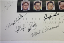 1989 US Ryder Cup at The Belfry Team Signed Poster Including Payne Stewart JSA ALOA
