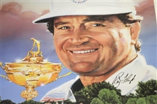 1989 US Ryder Cup at The Belfry Team Signed Poster Including Payne Stewart JSA ALOA