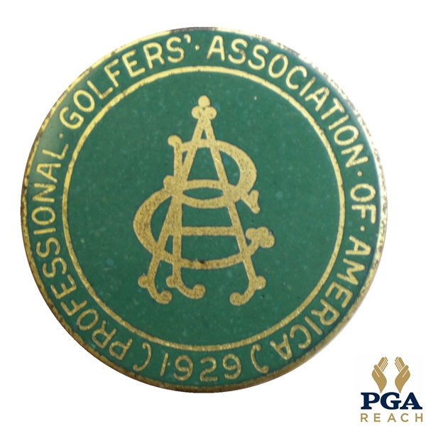 1929 PGA Championship at Hillcrest CC Contestant Badge - Leo Diegel Winner