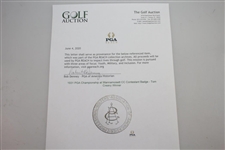 1931 PGA Championship at Wannamoisett CC Contestant Badge - Tom Creavy Winner