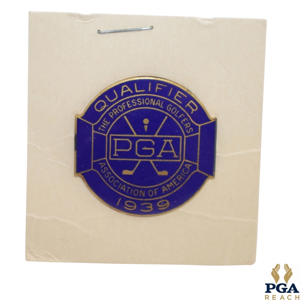 1939 PGA Championship at Pomonok CC Contestant Badge - Henry HG Picard Winner
