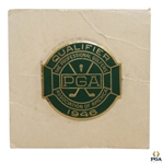 1946 PGA Championship at Portland CC Contestant Badge - Ben Hogan Winner
